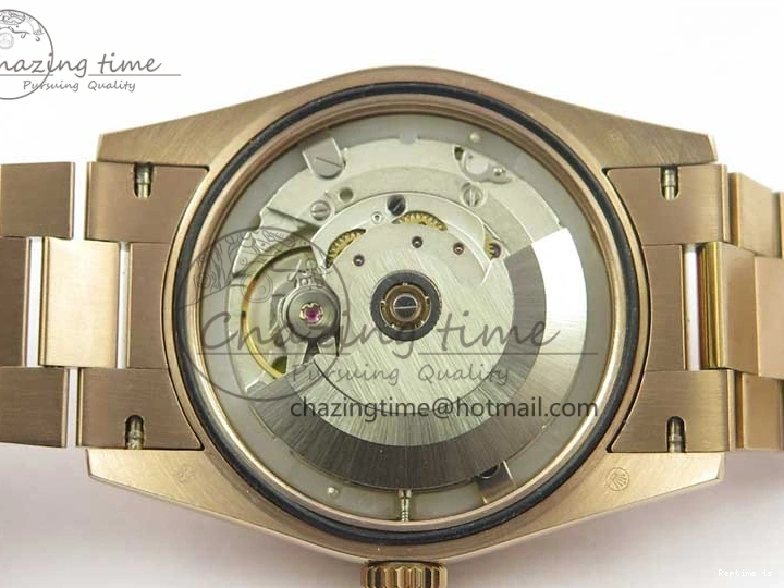 0108 Day-Date 36 RG 128239 Bp Maker Best Edition Pink Dial on RG President Bracelet Sporty 3136